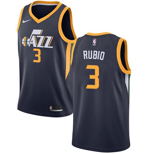 Men Utah Jazz 3 Trey Burke Blue Game Nike NBA Jerseys